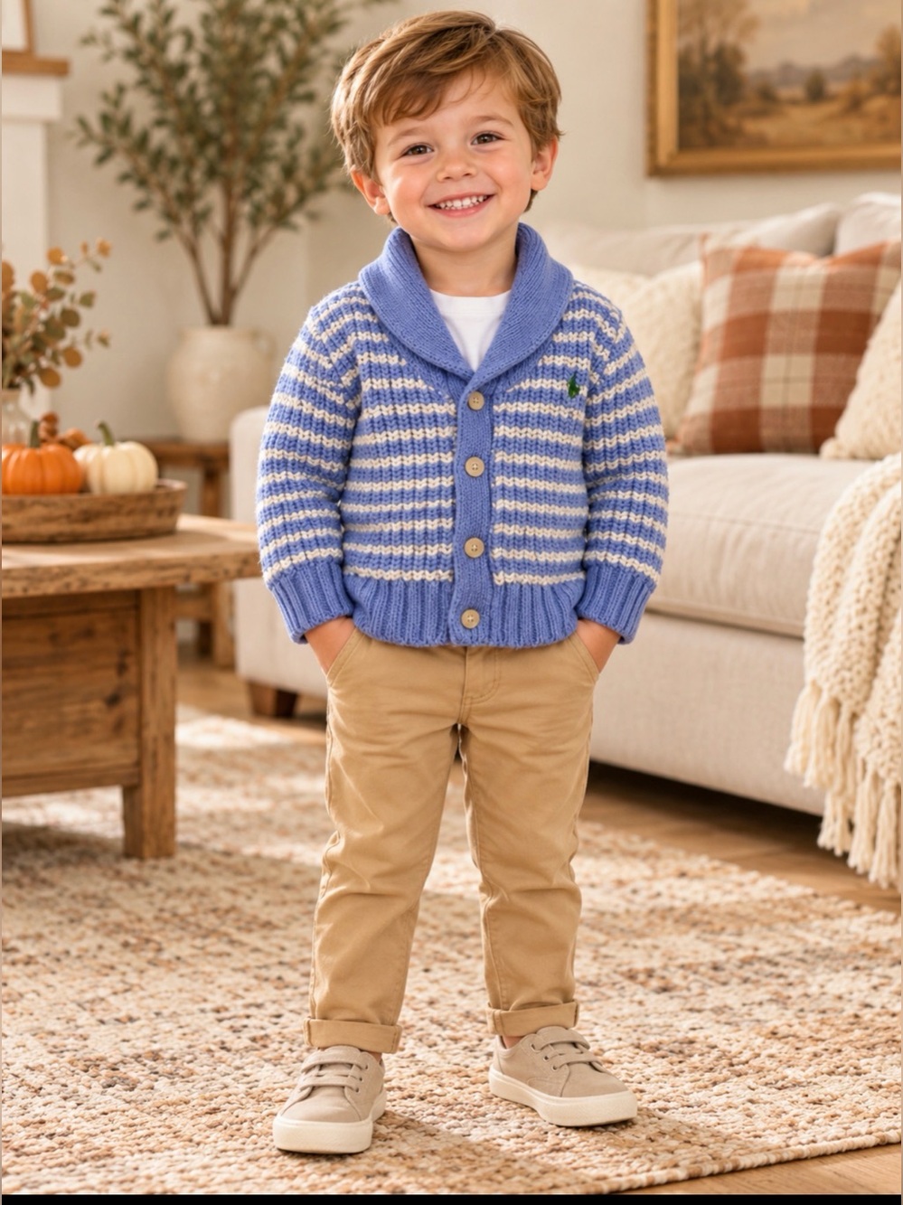 Ralph Lauren 3 months cardigan sweater 100% cotton